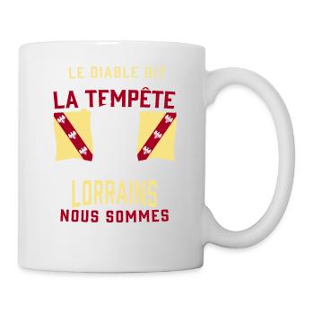 Tempête Lorrains - Mug blanc - blanc - Droite