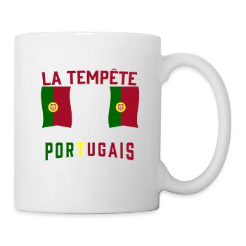 Tempête Portugais - Mug blanc - blanc - Droite