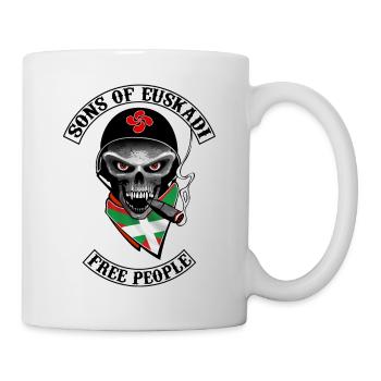 Baskische Biker-Design - Tasse - Weiß - Rechts