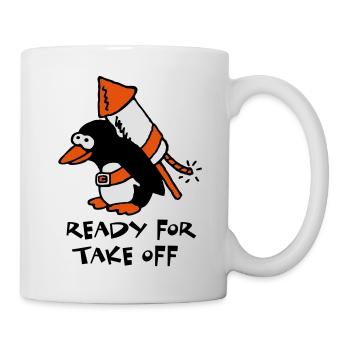 rocket_pinguin_c_3c - Mug - white - Right