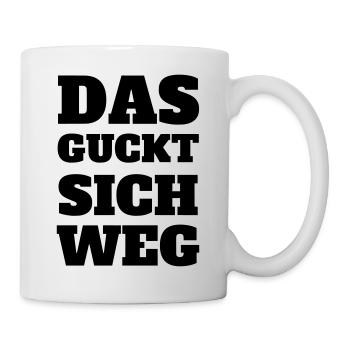 Das guckt sich weg Spruch Handwerker Geschenk Idee - Tasse - Weiß - Rechts