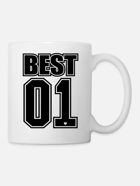 Beste Freunde für immer / Freunde Geschenk 1 - Tasse - Weiß