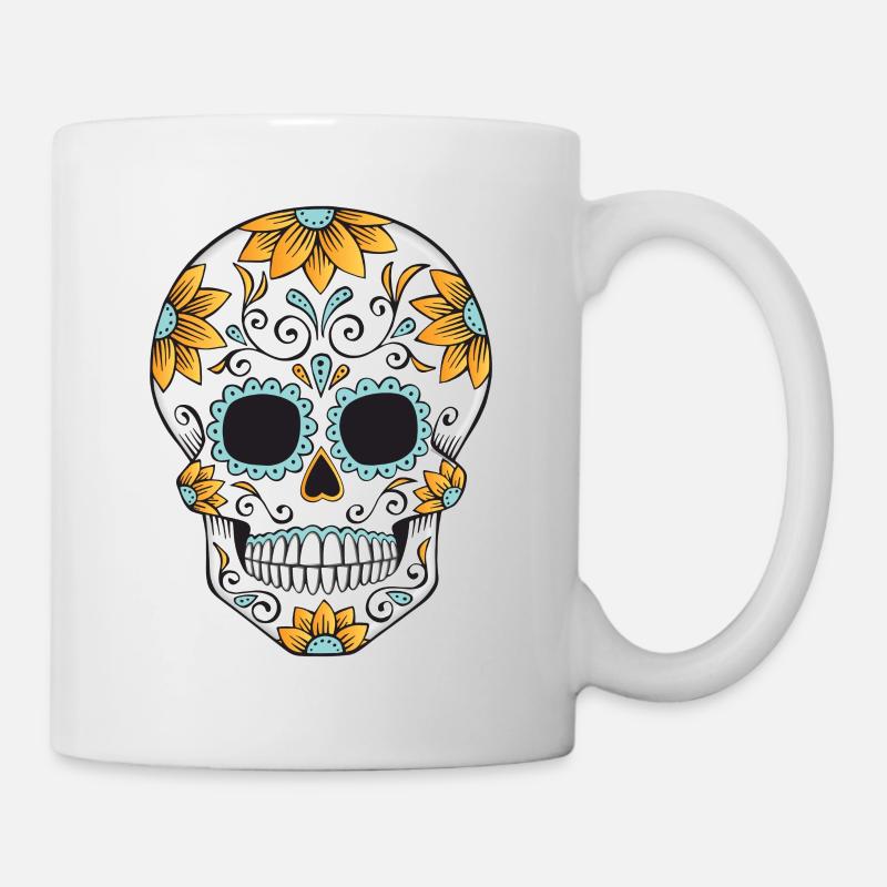 SUCRE SKULL 03 - Mug blanc - blanc