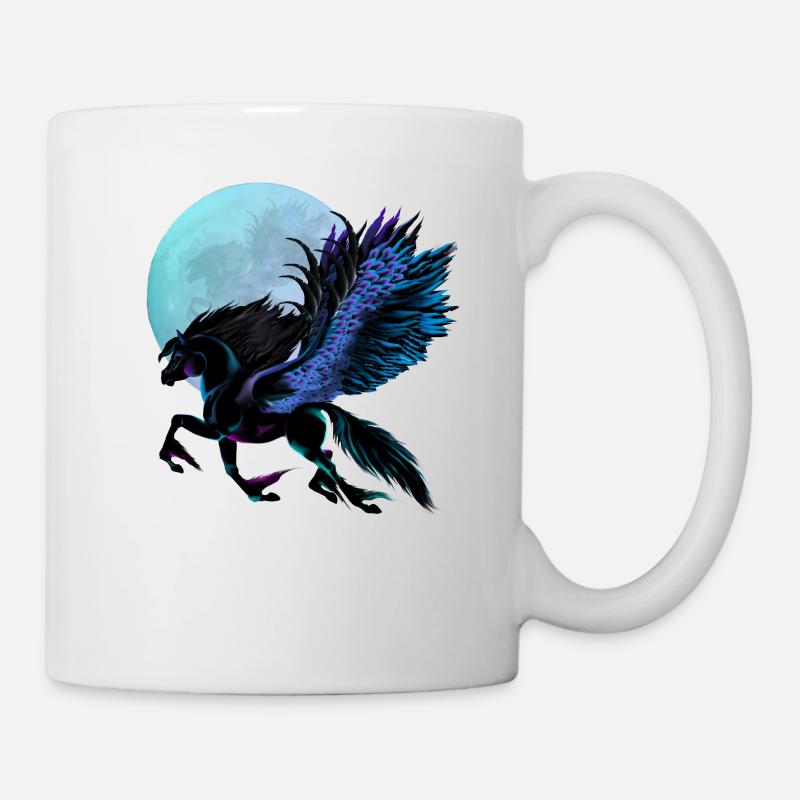 Black Pegasus - Tasse - Weiß