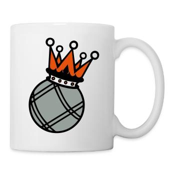 Krone König Krone Petanque boule1 - Tasse - Weiß - Rechts