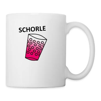 Schorle - Tasse - Weiß - Rechts