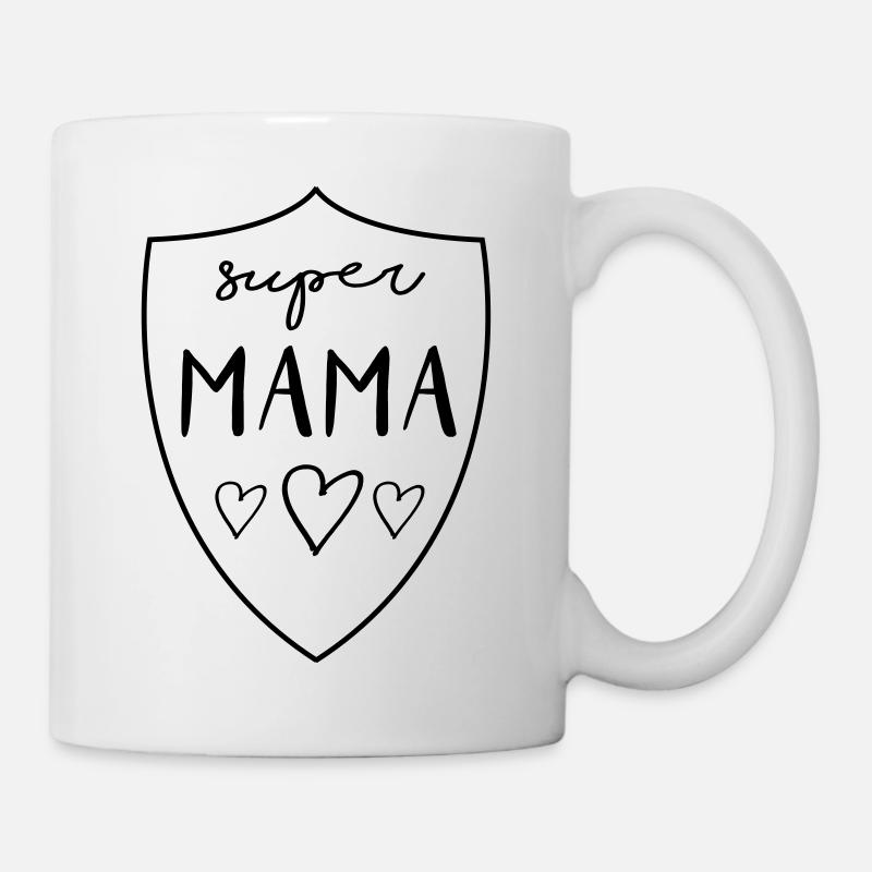 SUPER MAMAN - Supermom - Mug blanc - blanc