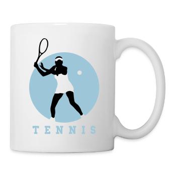 tennisspielerin_01_a_2c - Mug blanc - blanc - Droite