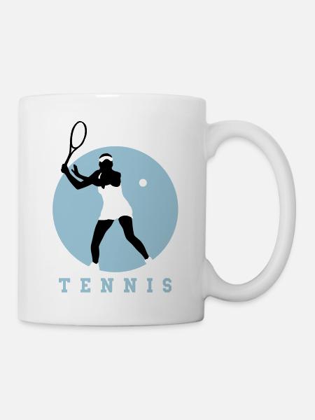 tennisspielerin_01_a_2c - Mug blanc - blanc