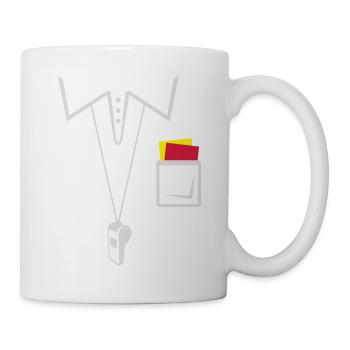 Soccer referee jersey - Mug - white - Right