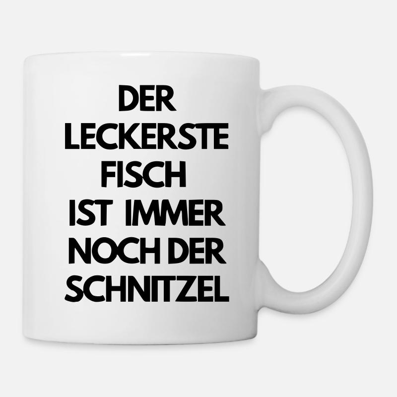 Schnitzel - Tasse - Weiß