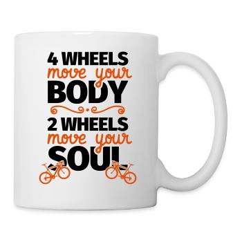Fahrrad Rennrad Fahrradfahren Fahrradfahrer Gesche - Tasse - Weiß - Rechts