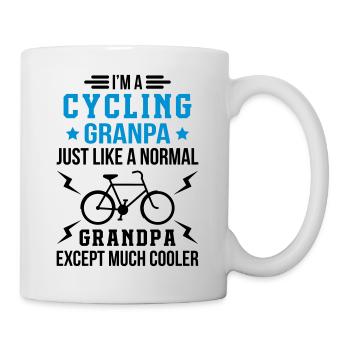 Cyclisme Grand-père - Mug blanc - blanc - Droite