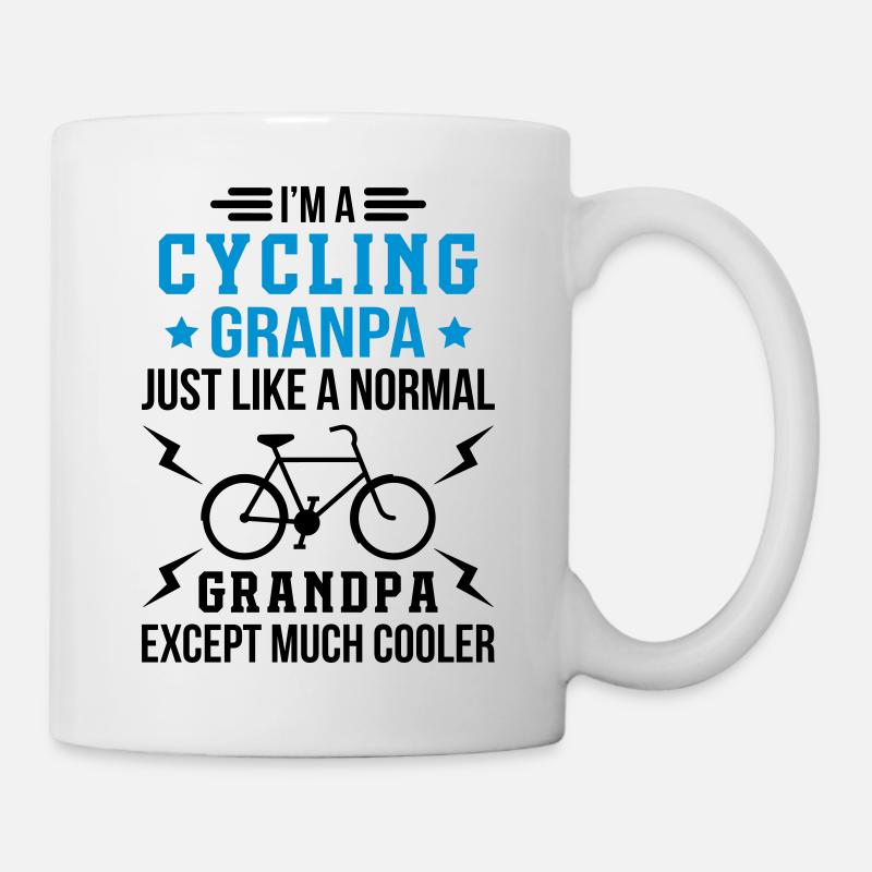 Cycling Grandpa - Mug - white