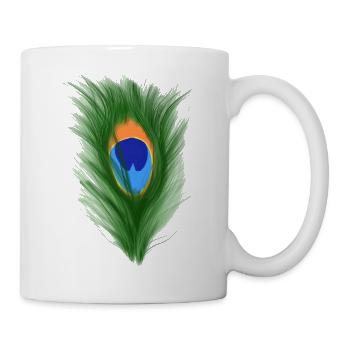 Pfauenauge - Tasse - Weiß - Rechts