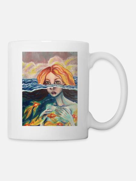 sirène - Mug blanc - blanc