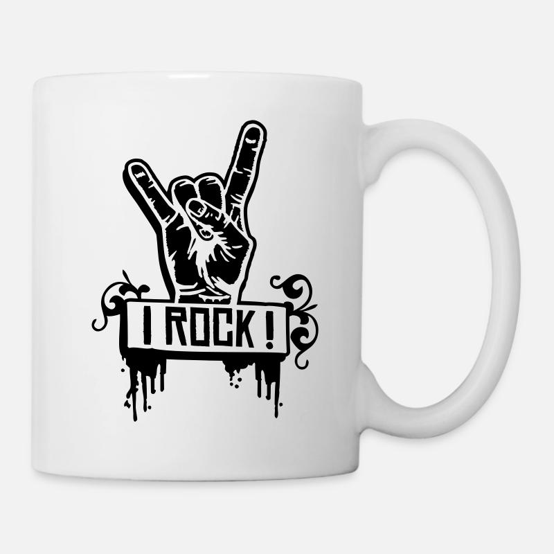 I ROCK - Mug blanc - blanc