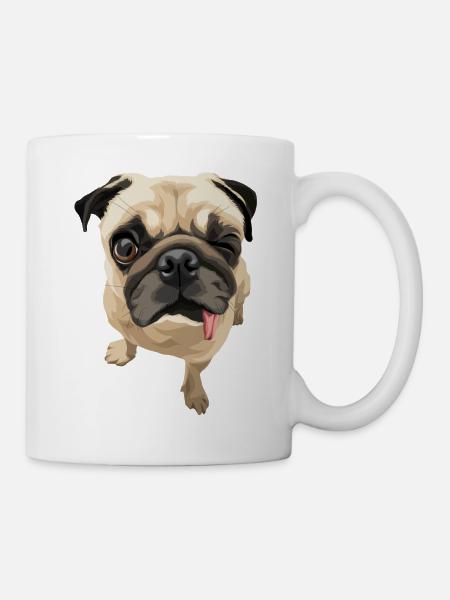 Twinky the Pug - Mug - white