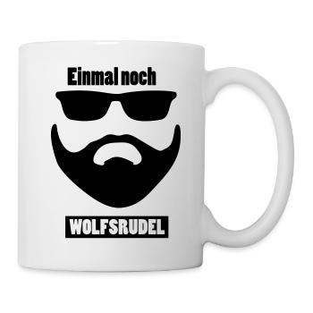Einmal noch Wolfsrudel - Tasse - Weiß - Rechts