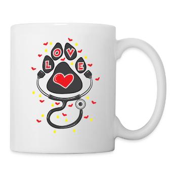 Ganz viel Liebe - Tasse - Weiß - Rechts