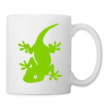 Gecko - Tasse - Weiß - Rechts