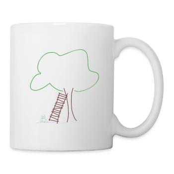 Grenouilles échelle arbre, nature écologique météo - Mug blanc - blanc - Droite
