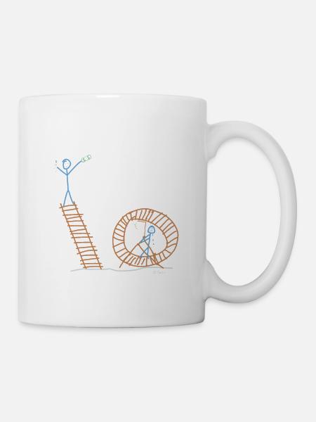 Employeurs et employés Freud et chagrin - Mug blanc - blanc