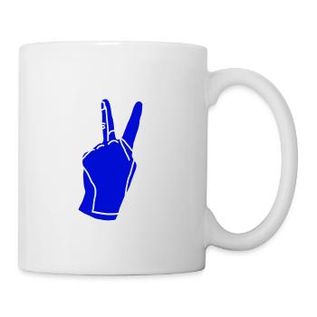 peace blue - Tasse - Weiß - Rechts