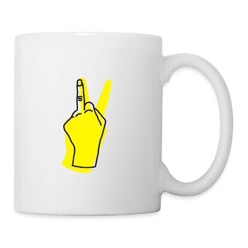 peace yellow - Tasse - Weiß - Rechts