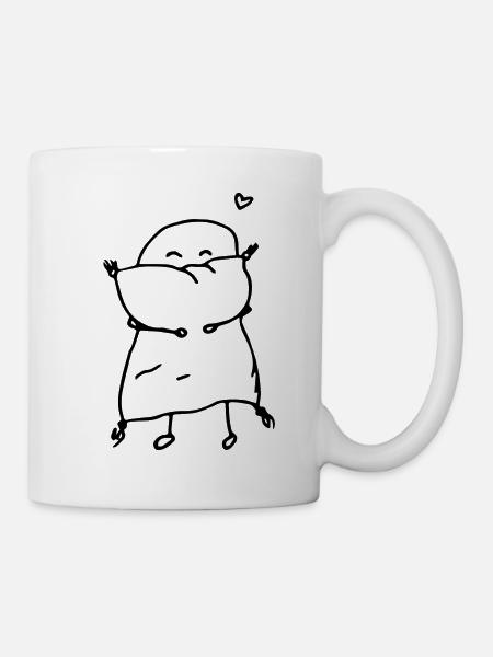 ich und mein Kissen - Tasse - Weiß
