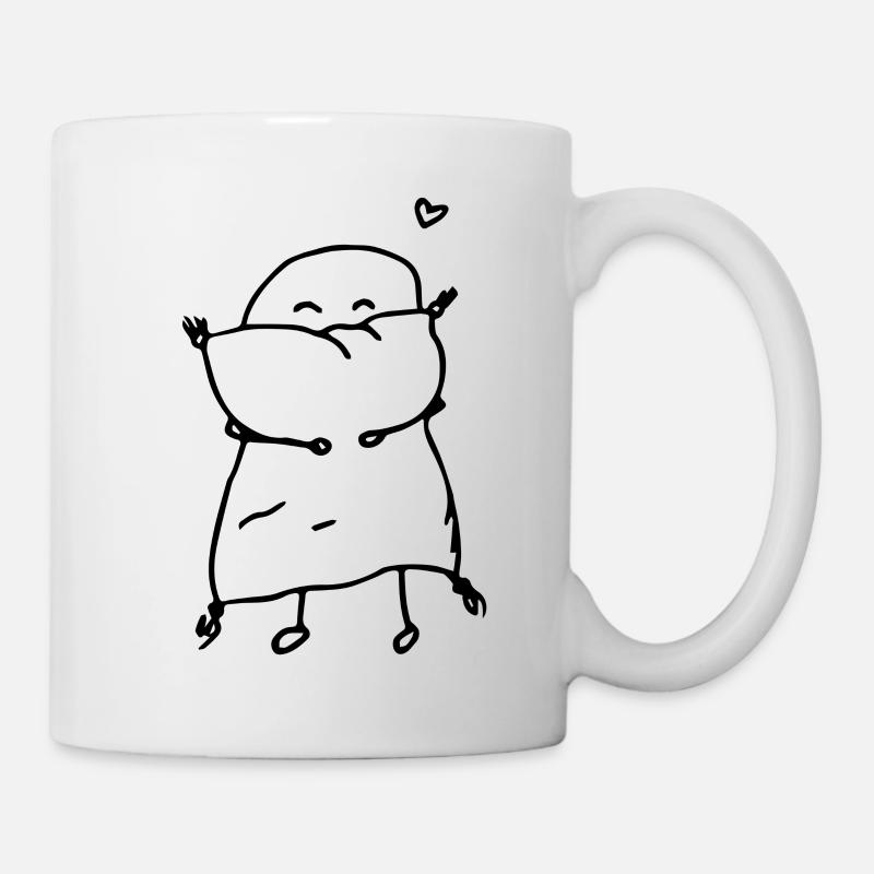moi et mon oreiller - Mug blanc - blanc