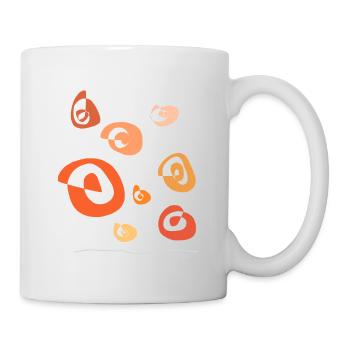 Abstract design of turning car tire - Mug - white - Right