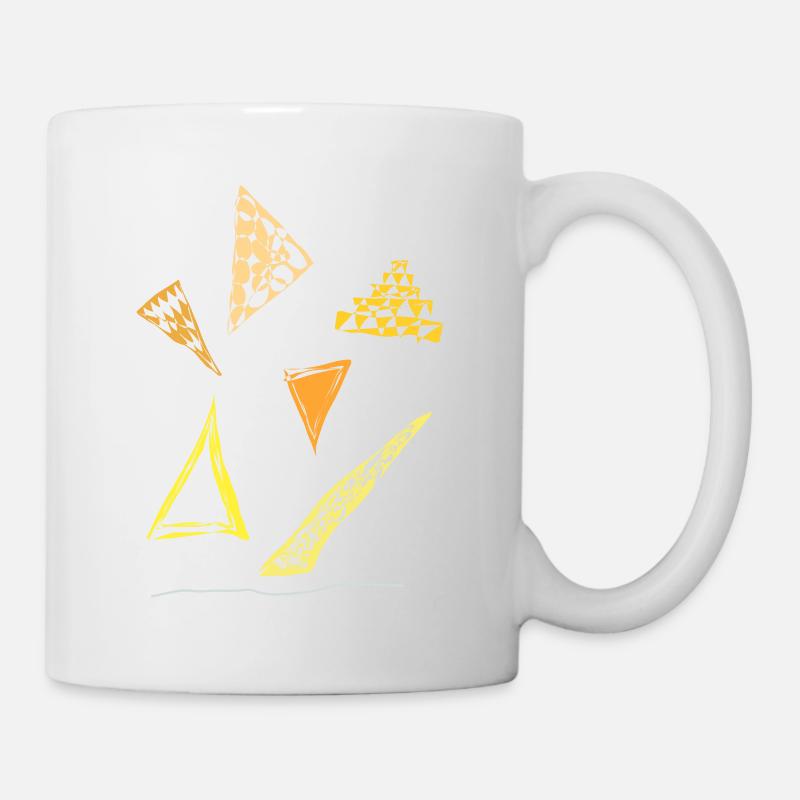 Abstract design Pizza Stücke zum genießen - Tasse - Weiß