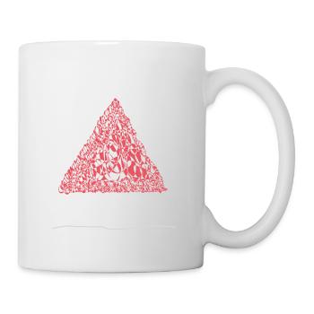 Abstract design the protective roof of the home - Mug - white - Right