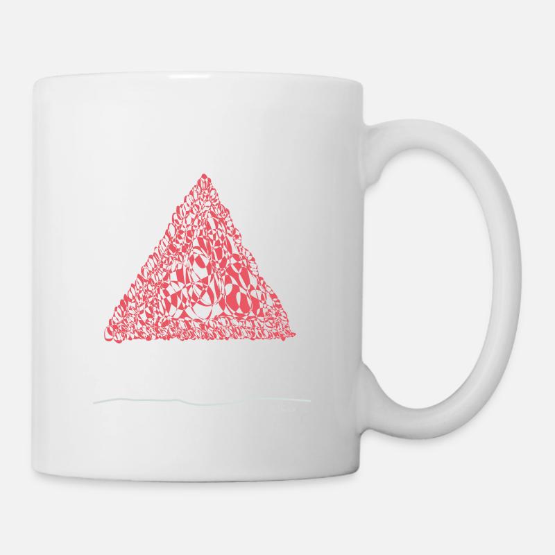 Conception abstraite du toit protecteur de la maison - Mug blanc - blanc