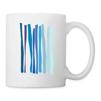 Dessin abstrait La source de la cascade - Mug blanc - blanc - Droite