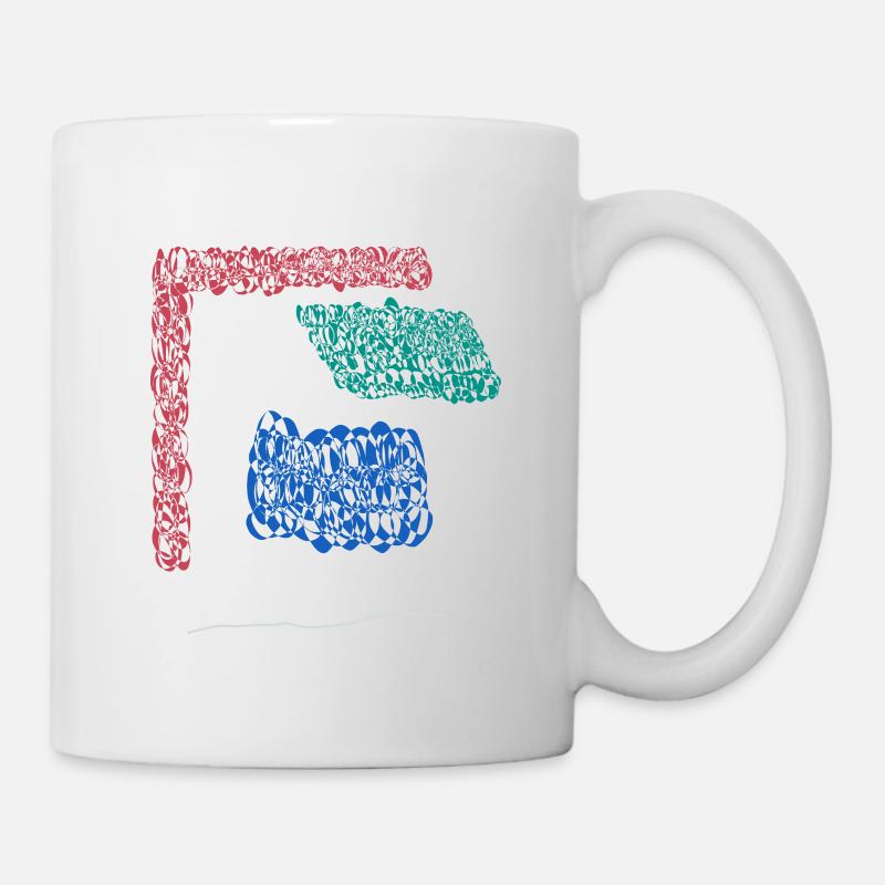 Abstract design Die Ecke der Wand beschützt - Tasse - Weiß