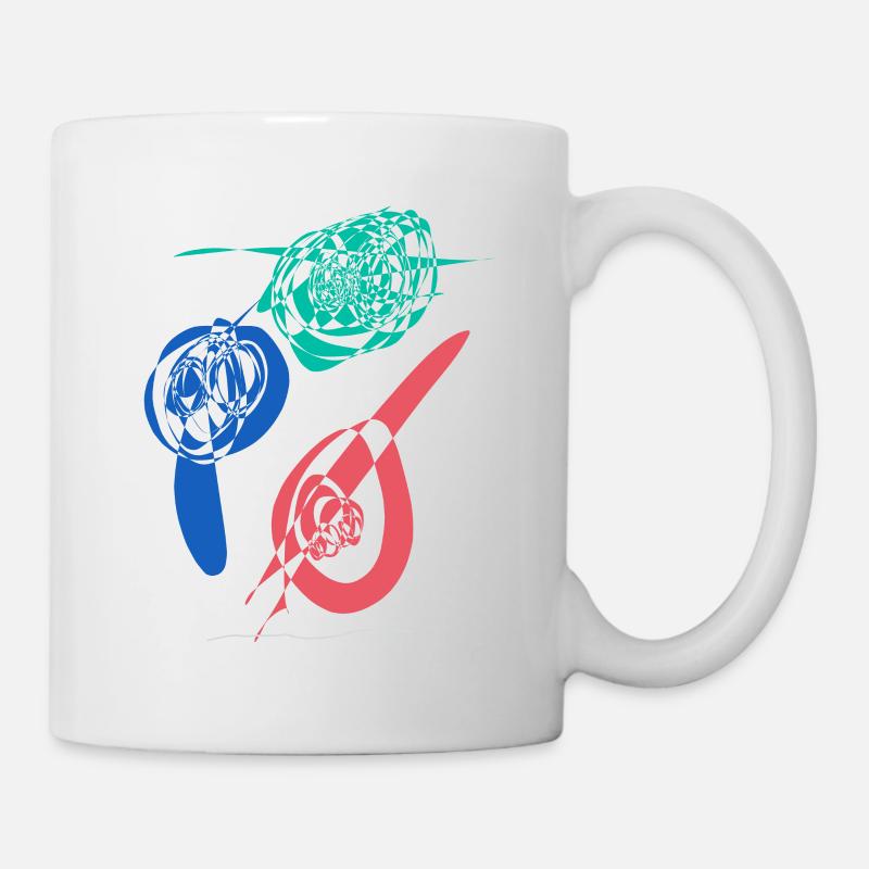 Abstract design Die zersprungenen Flaschen - Tasse - Weiß