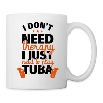 Tuba tuba joueur cadeau drôle dire - Mug blanc - blanc - Droite