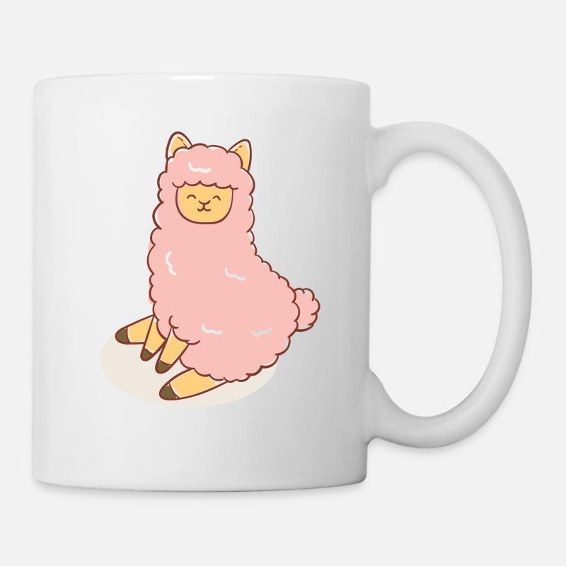 Rosa Schaf - Tasse - Weiß