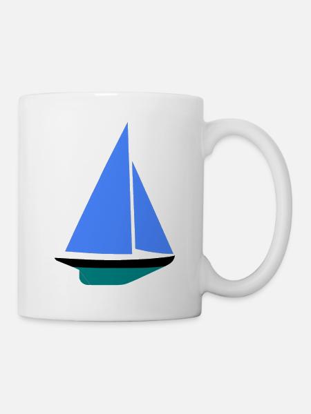 Segelboot - Mug blanc - blanc