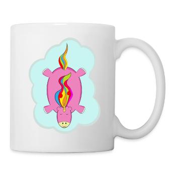 Einhorn - Tasse - Weiß - Rechts