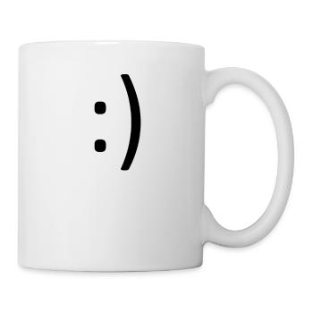 Smiley - Tasse - Weiß - Rechts