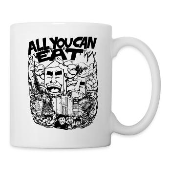 All You Can Eat - Tasse - Weiß - Rechts