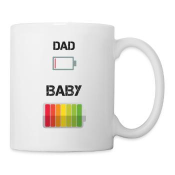 Dad vs Baby - Mug blanc - blanc - Droite