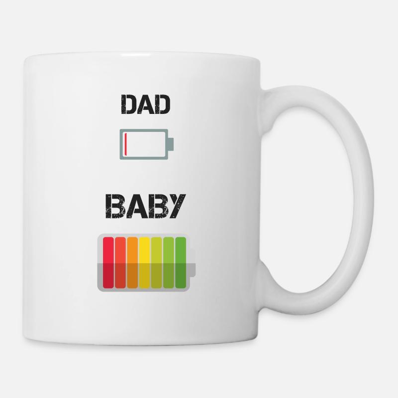 Dad vs Baby - Mug - white