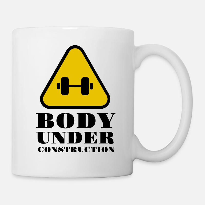 Body Under Construction - Tasse - Weiß