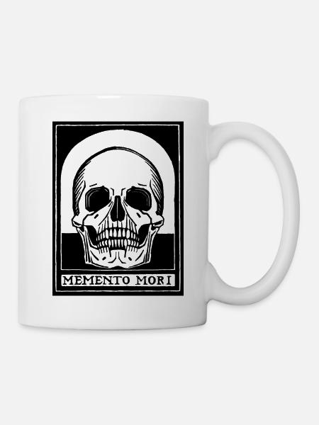 Memento Mori (version noire) - Mug blanc - blanc