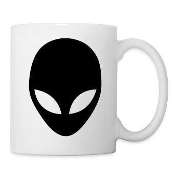 Black Alien - Tasse - Weiß - Rechts