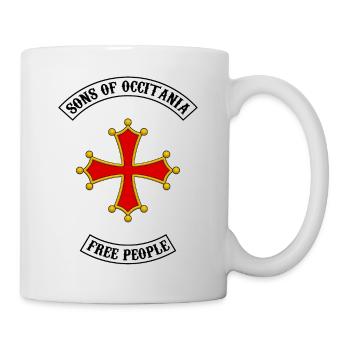 occitania cross biker design - Mug blanc - blanc - Droite